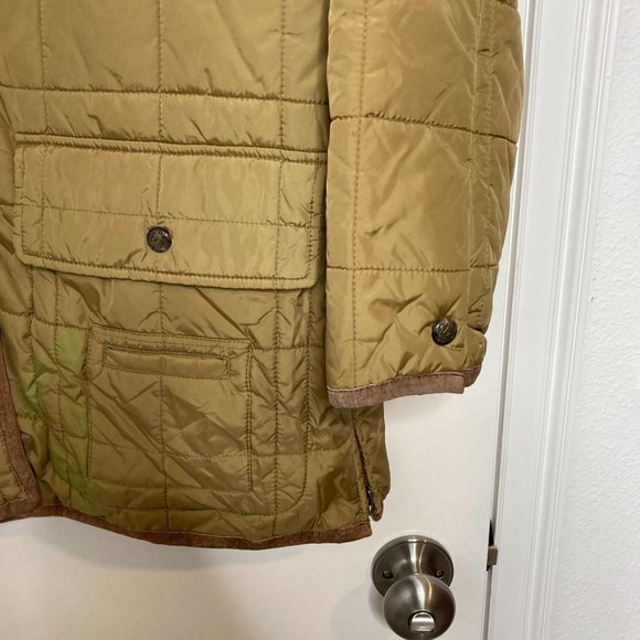 Lauren Ralph Lauren Tan Square Quilted Jacket M - Picture 3 of 14